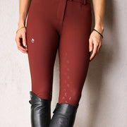 Alice Full Seat Lightweight Breeches | Burgundy Riding Breeches CriniereLife