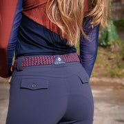 Brianne Riding Breeches in Steel Blue Riding Breeches CriniereLife