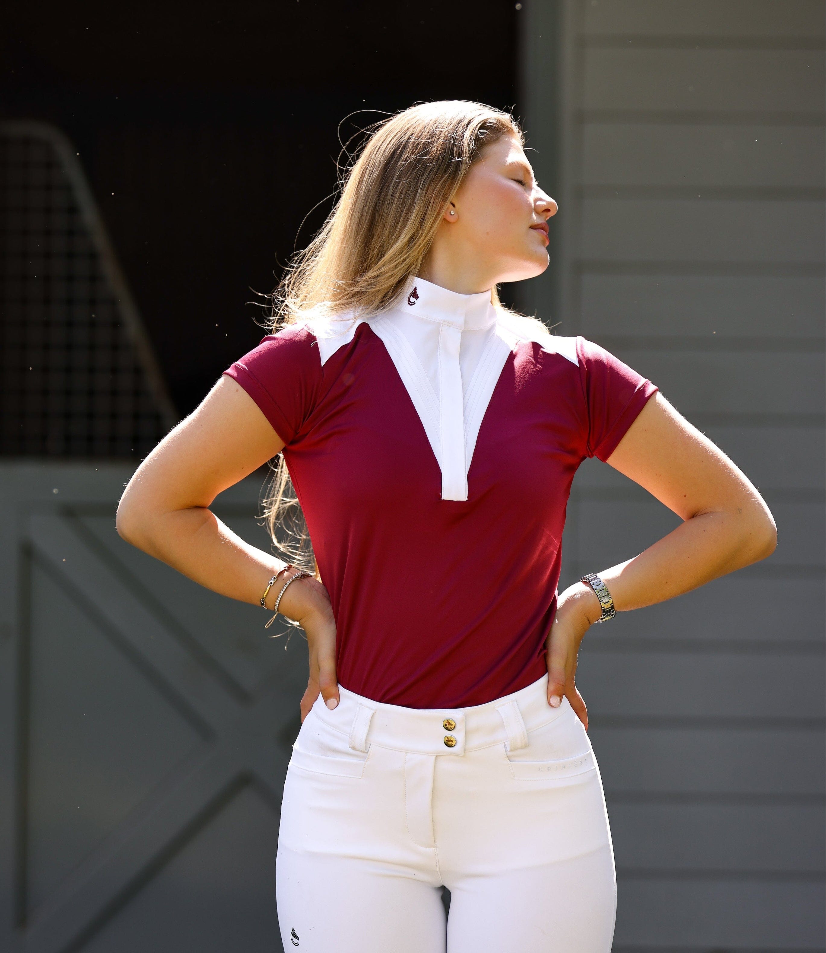 Margot Show Shirt in Burgundy Show Shirts C R I N I Ē R E