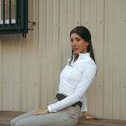 Monique Show Shirt | Taupe Stripes Show Shirts CriniereLife