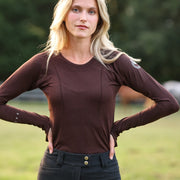 Seamless Essential LS | Mocha Schooling Shirts C R I N I Ē R E