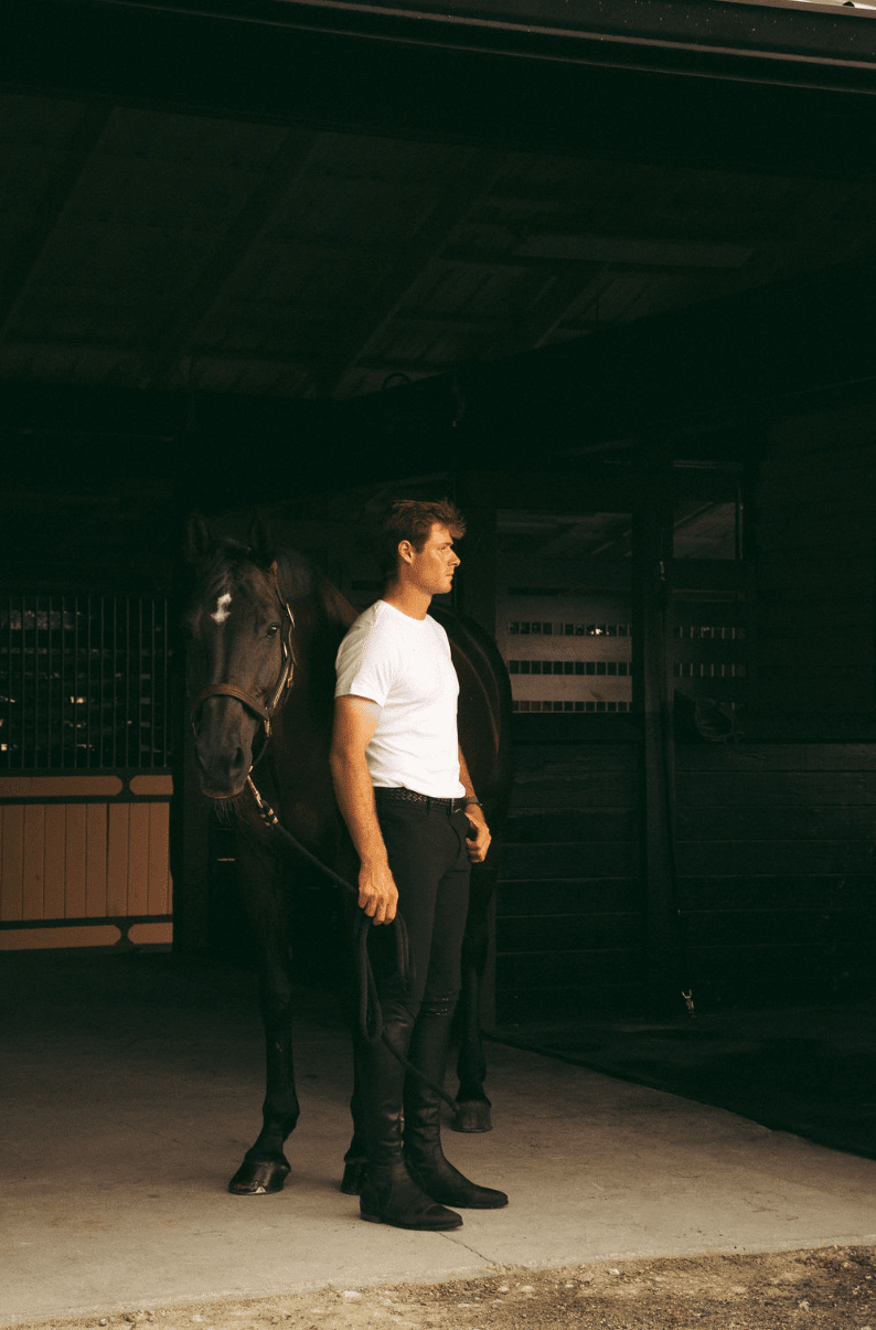 Chadai Men Riding Breeches in Black Riding Breeches C R I N I Ē R E 