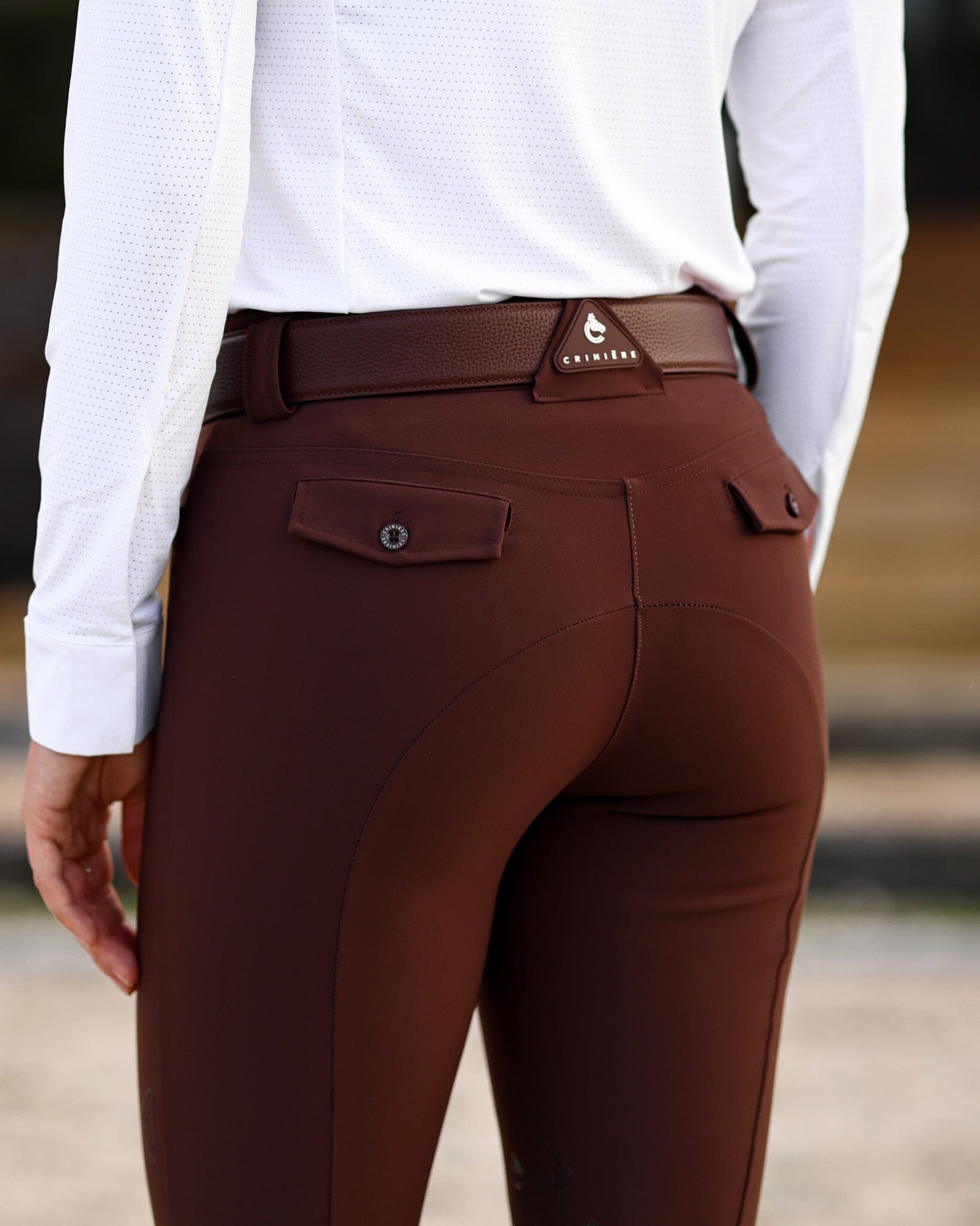 Juliette High Compression Breeches | Mocha Riding Breeches C R I N I Ē R E 