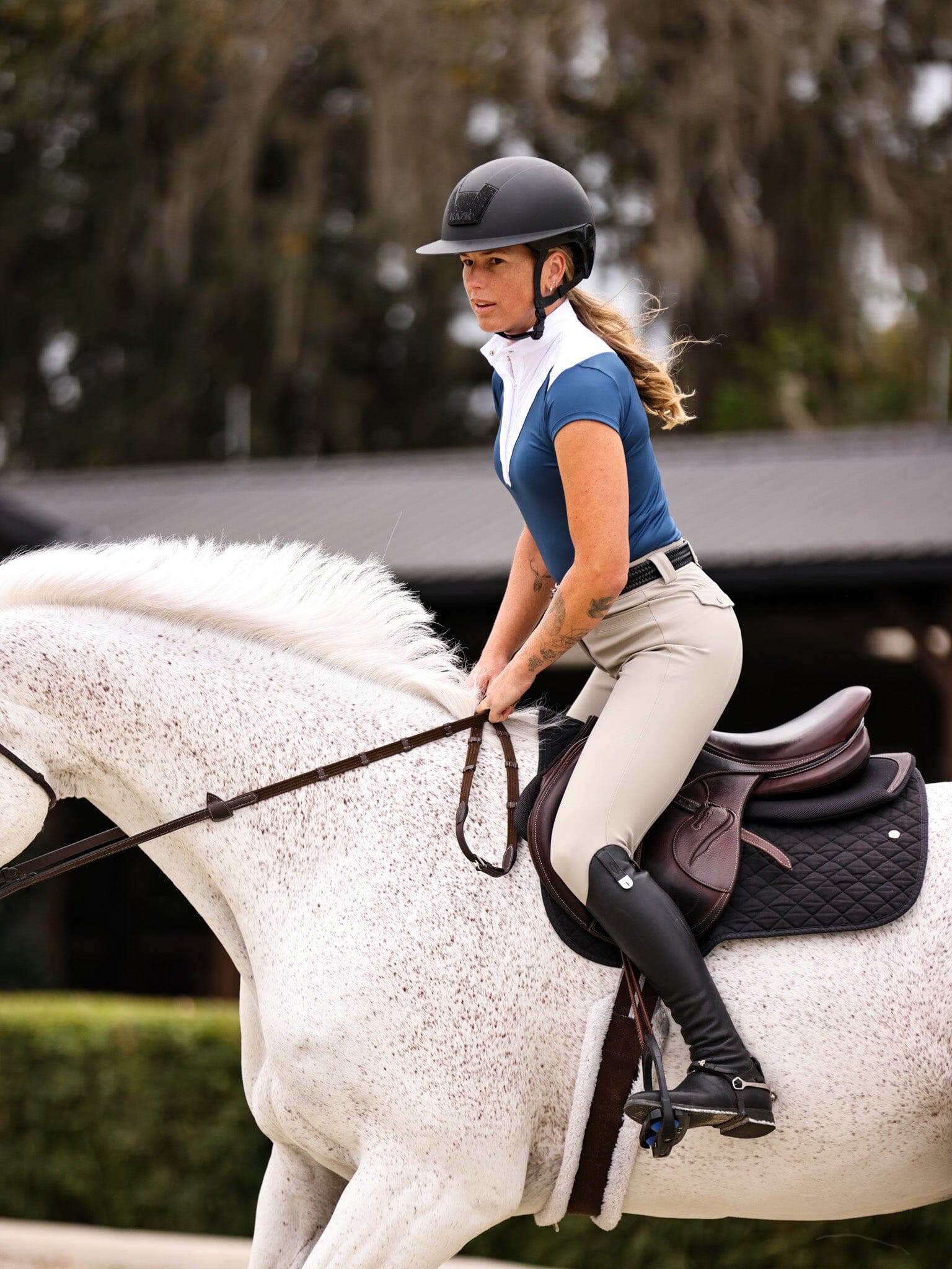 Margot Show Shirt | Marine ENTRE NOUS COLLECTION C R I N I Ē R E 