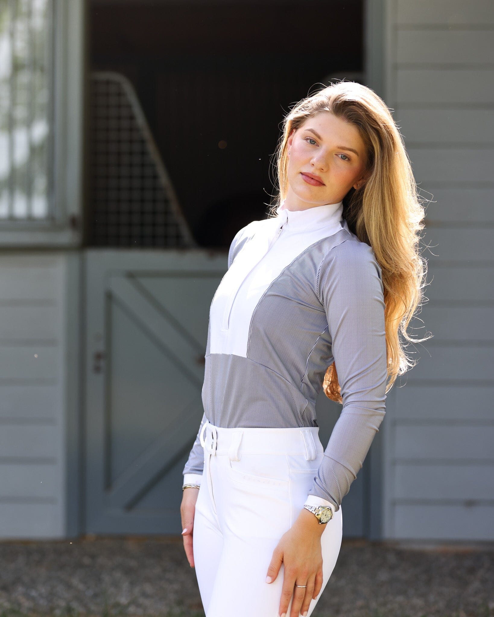 Monique Show Shirt | Black Stripes Show Shirts CriniereLife 