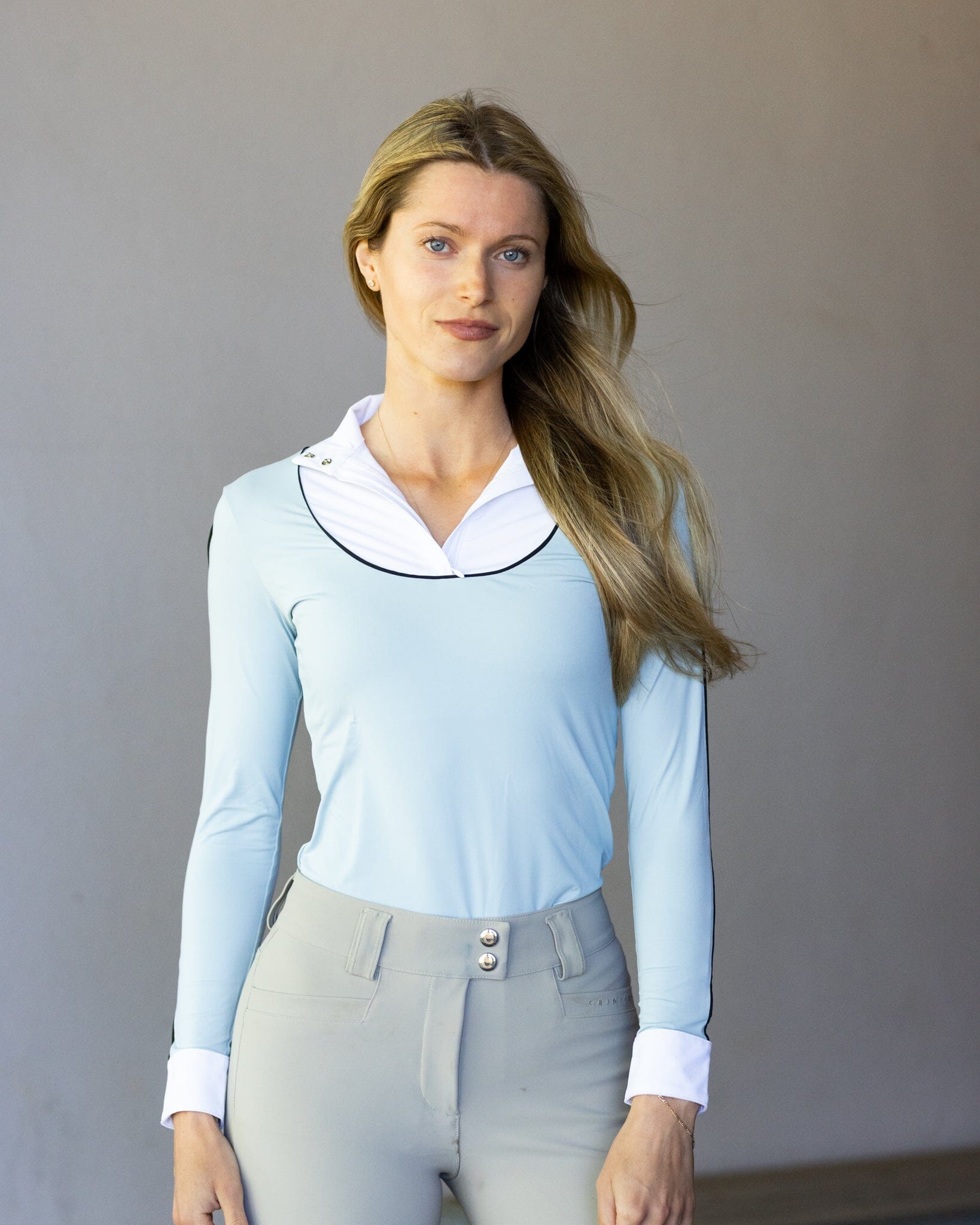 Sienna Show Shirt | Baby Blue CriniereLife 
